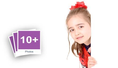 Cheerful Little Girl Stock Photo Pack-0