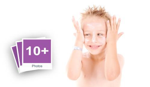 Kids In Bathroom Stock Photo Pack-0