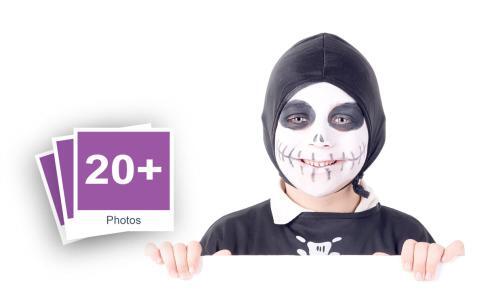 Kids In Halloween Costumes Stock Photo Pack-0
