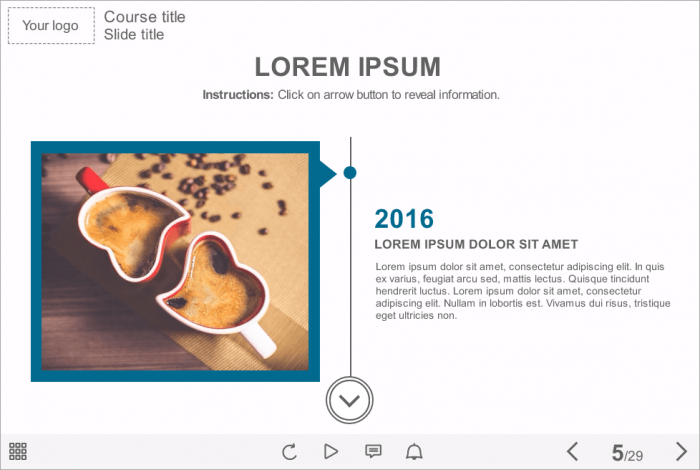 Timeline — Download Articulate Storyline Course Starter Template