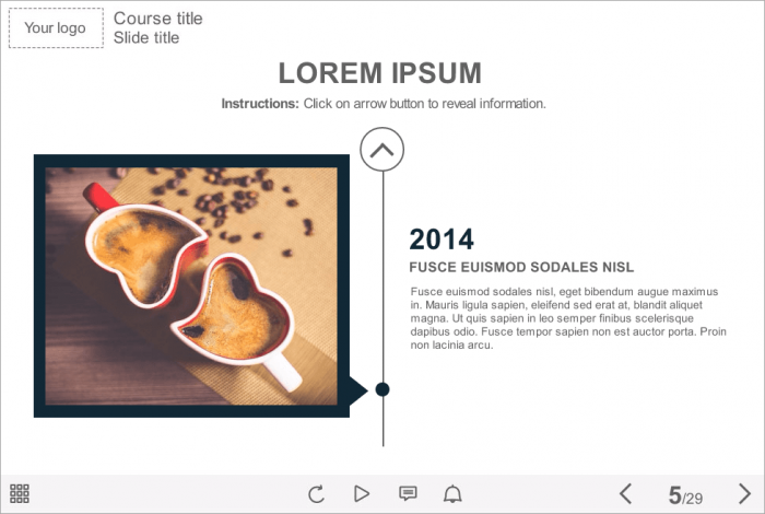 Vertical Timeline — eLearning Articulate Storyline Template