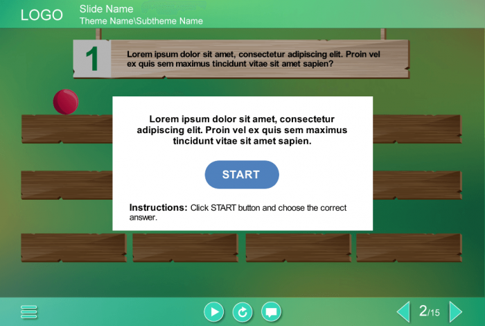 Wooden Boards Quiz — Storyline Template-30958