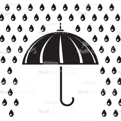 Umbrella Rain Vector Illustration-0