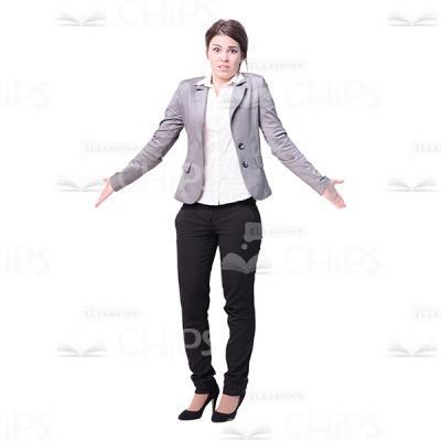 Overwhelmed Girl Spreads Arms Cutout Picture-0