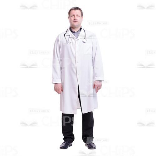 Calm Standing Doctor Cutout Photo-0