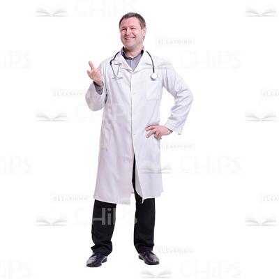 Happy Laughing Doctor Cutout Photo-0