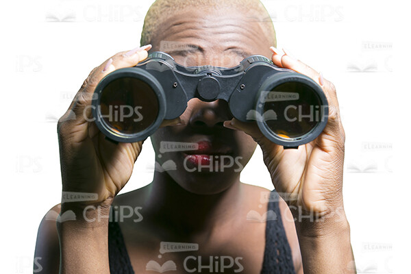 Woman Looking Through Binoculars Stock Photo Pack-31009