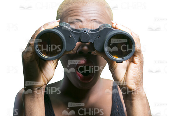 Woman Looking Through Binoculars Stock Photo Pack-31010