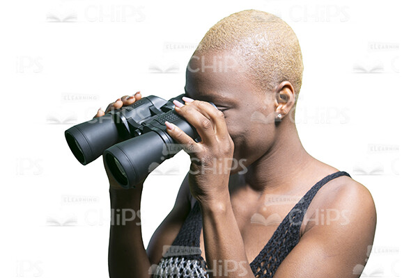 Woman Looking Through Binoculars Stock Photo Pack-31011