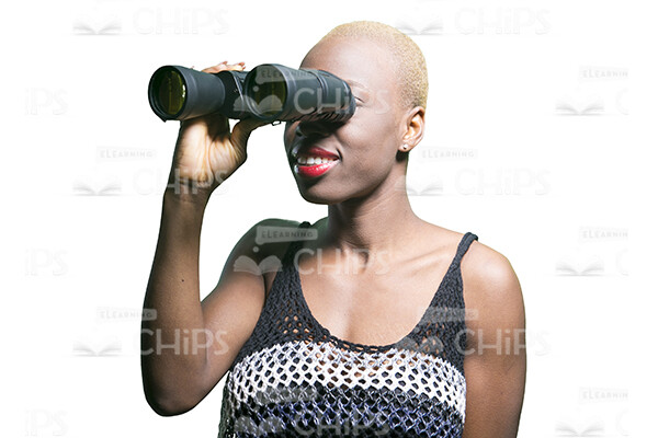 Woman Looking Through Binoculars Stock Photo Pack-31015
