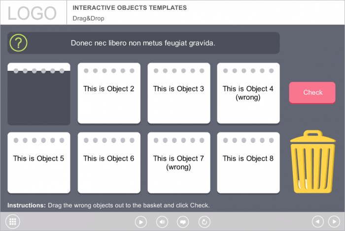 Quiz Slide — Storyline Templates for eLearning Course