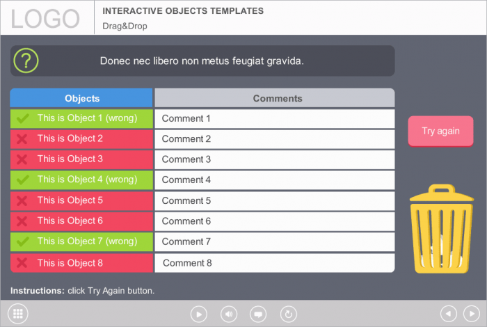 Quiz Results — eLearning Templates for Articulate Storyline