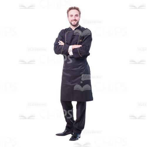 Cutout Image Of Cheerful Chef Crossed Arms-0