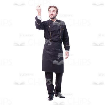 Cutout Young Man Gesturing With Right Hand-0