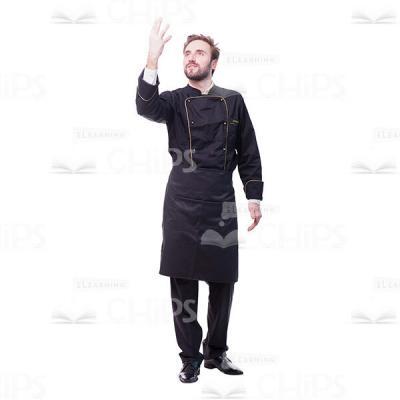 Delighted Chef Gesturing Cutout Image-0