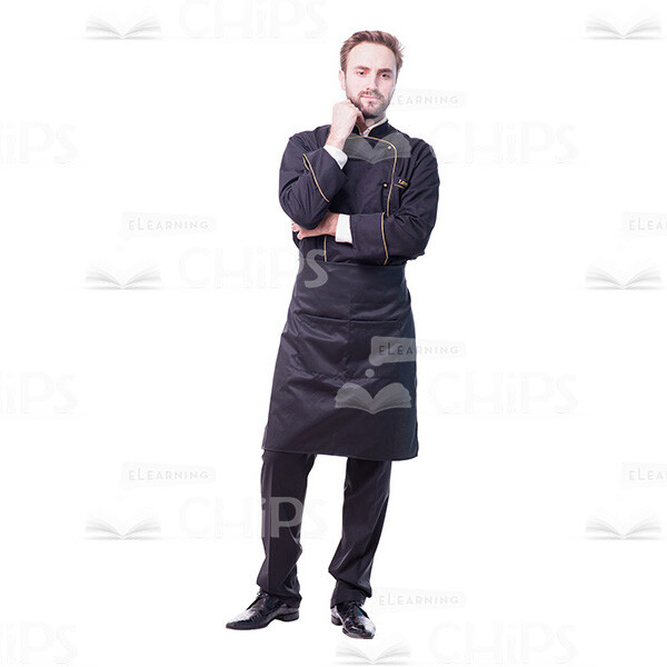 Puzzled Young Chef Cutout Picture-0