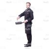 Cheerful Man Cooking Cutout Picture-0