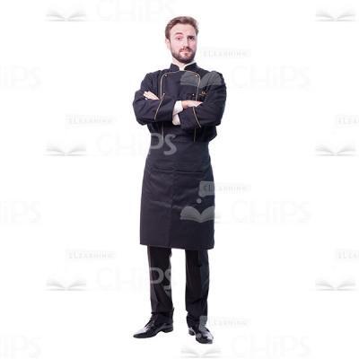 Chef Crossed Arms And Raised Right Eyebrow Cutout-0