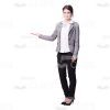 Young Cutie Presenting Smth. Cutout Photo-0