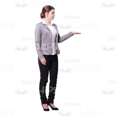 Attractive Female Tutor Holding Presentation Cutout-0