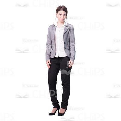 Pretty Business Lady Cut Out Picture-0
