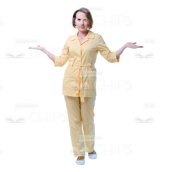 Young Female Doctor Making Scales Gesture Cutout Image-0 Young Female Doctor Making Scales Gesture Cutout Image-0