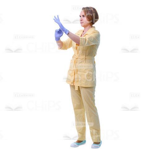 Cutout Image Of Medical Doctor Stretching Out Both Hands-0