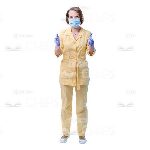 Cutout Photo Of Surgeon Stretching Hands In Sterile Gloves-0