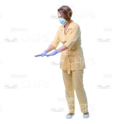 Cutout Photo Of Therapist Stretching Out Both Hands-0