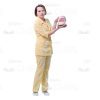 Doctor Showing Dental Jaw Model Cutout Image-0