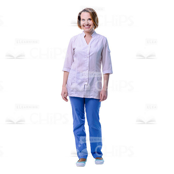Cutout Photo Of Smiling Female Physician-0