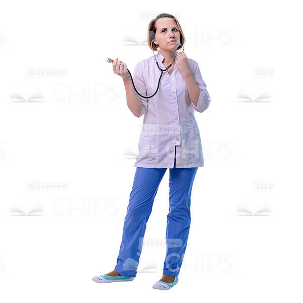 Puzzled Doctor With Stethoscope Cutout Picture-0 Puzzled Doctor With Stethoscope Cutout Picture-0