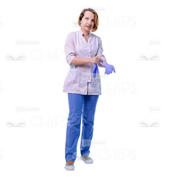 Cutout Picture Of Therapist Wearing Medical Gloves-0