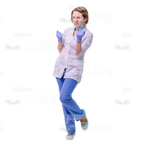 Successful Doctor Making Yes Gesture Cutout Image-0