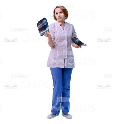 Calm Doctor With X-Ray Images Cutout-0
