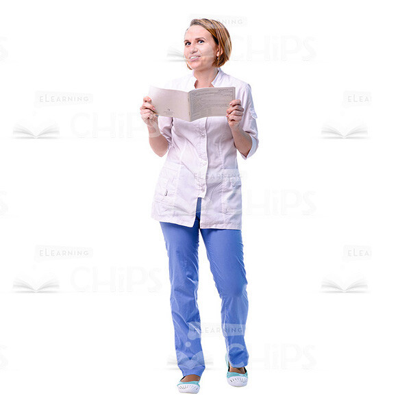 Smiling Doctor Holding Medical Card Cutout Photo-0 Smiling Doctor Holding Medical Card Cutout Photo-0