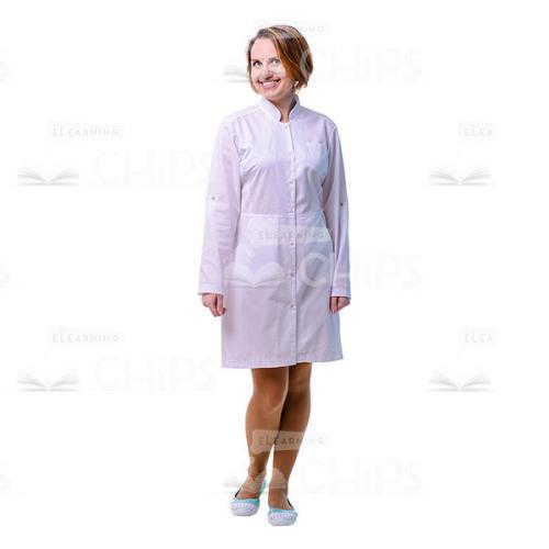 Cutout Photo Of Nice Female Doctor Smiling-0