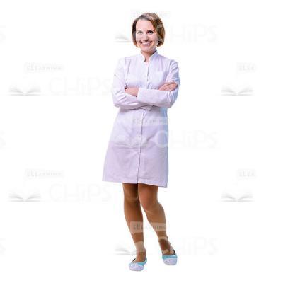 Smiling Therapist Crossed Arms Cutout Picture-0