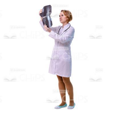 Cutout Surgeon Holding X-Ray Images-0