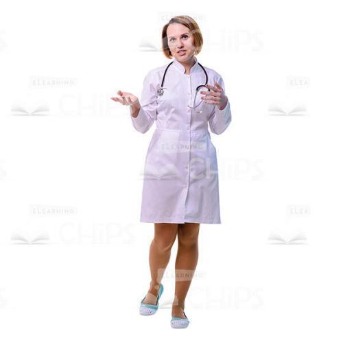 Health Professional Gesticulating Cutout Image-0