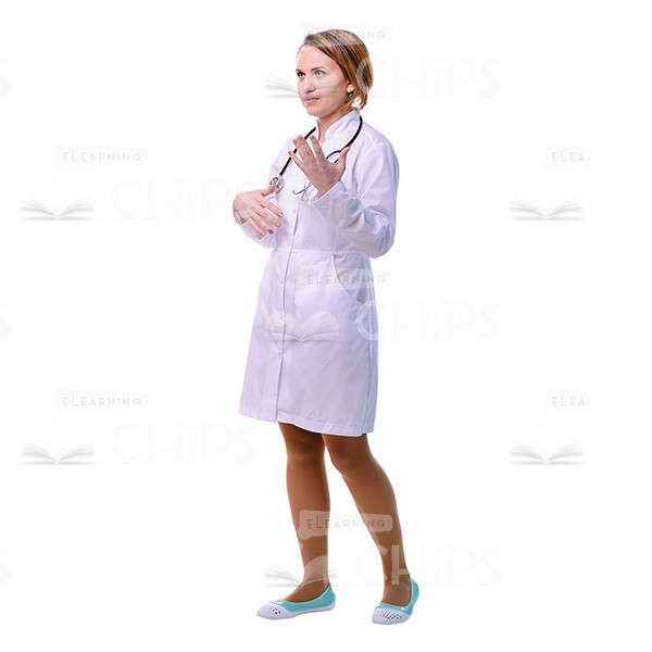 Friendly Doctor Holding Conversation Cutout Picture-0
