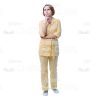 Female Young Doctor Wearing Light Beige Uniform Cutout Photo Pack -31535
