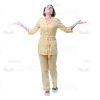 Female Young Doctor Wearing Light Beige Uniform Cutout Photo Pack -31539