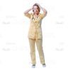Female Young Doctor Wearing Light Beige Uniform Cutout Photo Pack -31544