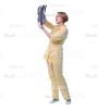 Female Young Doctor Wearing Light Beige Uniform Cutout Photo Pack -31578