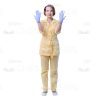 Female Young Doctor Wearing Light Beige Uniform Cutout Photo Pack -31593
