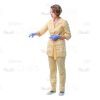 Female Young Doctor Wearing Light Beige Uniform Cutout Photo Pack -31608