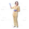 Female Young Doctor Wearing Light Beige Uniform Cutout Photo Pack -31609