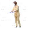 Female Young Doctor Wearing Light Beige Uniform Cutout Photo Pack -31614