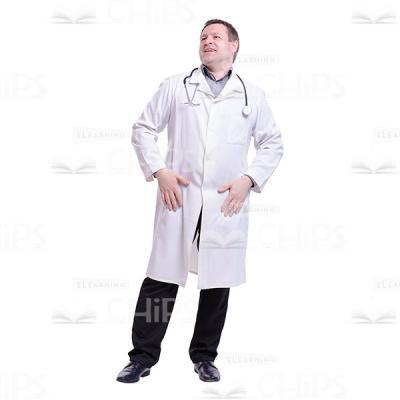 Speaking Looking Up Doctor Cutout Photo-0